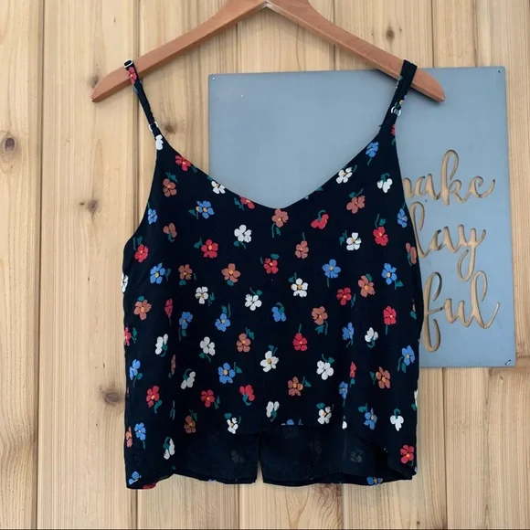 Madewell Size 8 Pressed Flower Button Down Cami Top - Picture 6 of 8